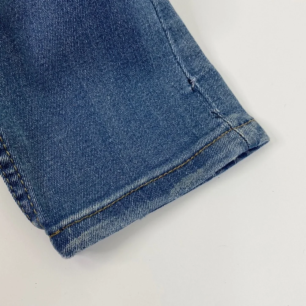 Boohoo Man SUPER SKINNY BANDANA RIP & REPAIR JEANS Sz 32 Distressed Medium Wash - Picture 8 of 9